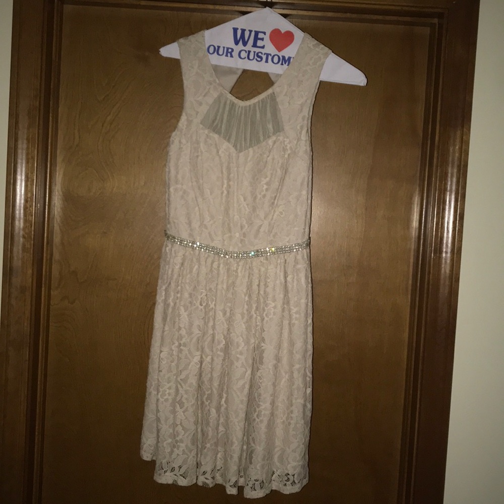Lace detail dress